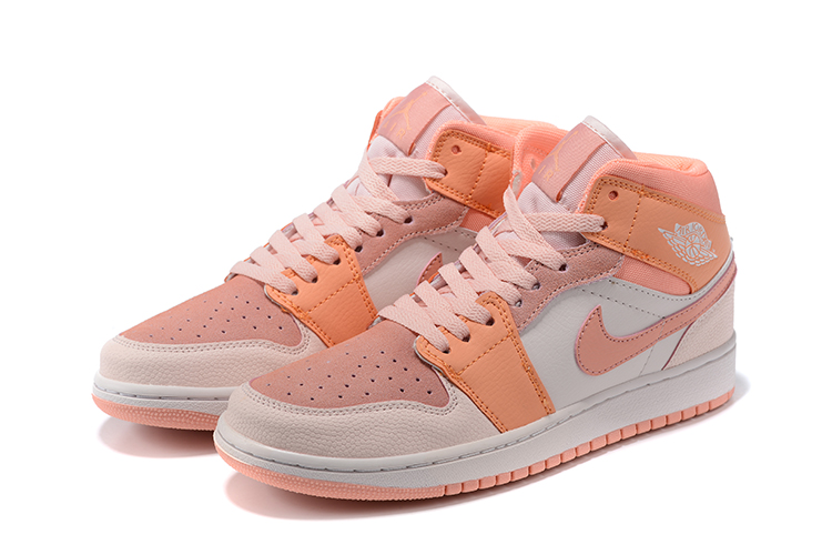 Latest Air Jordan 1 White Pink Shoes For Women